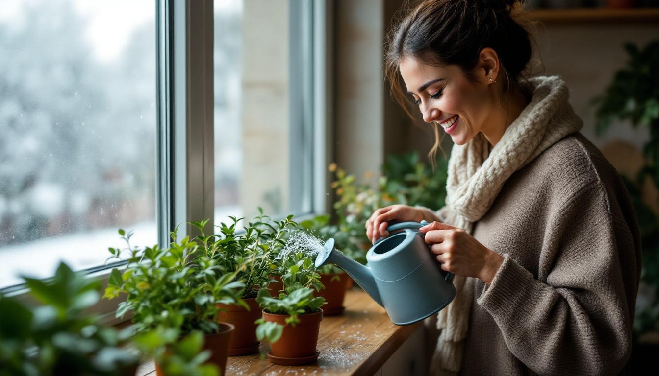 Comment arroser ses plantes quand il fait froid ?