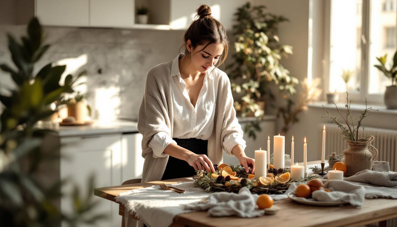 Comment créer une couronne de l’Avent sans acheter de matériel neuf